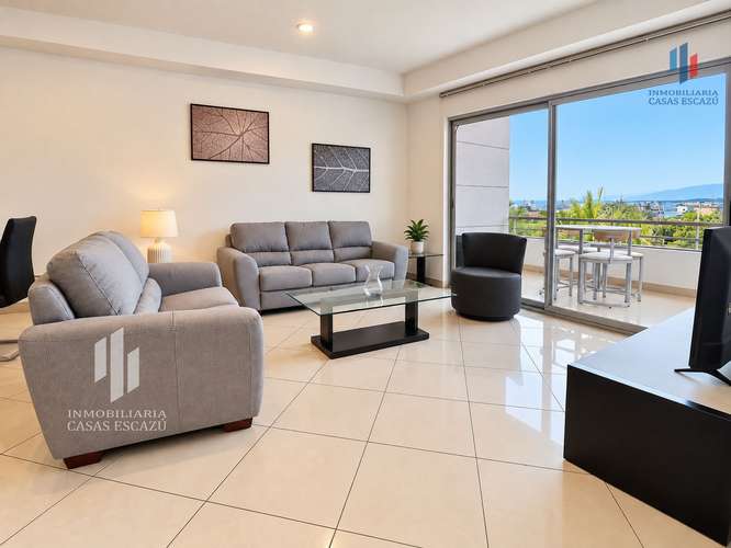 Apartamento Amueblado con A/C, Áreas Sociales, San Rafael de Escazú
