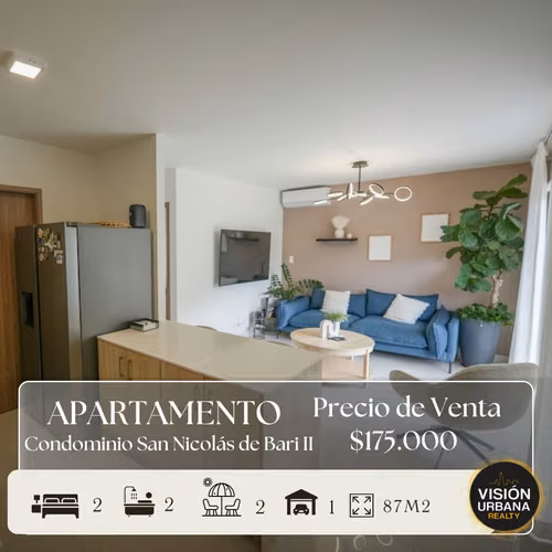 Apartamento de 2 Habitaciones en San Nicolás de Bari II