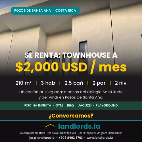 Townhouse for Rent — Santa Ana, Pozos | $2,000/month