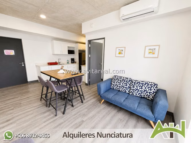 Apartamento amueblado de 2 habitaciones | Secrt Sabana | AC - Imagen 4