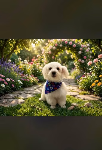 Perra French poodle