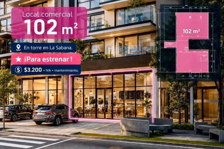 Alquiler de local en La Sabana para estrenar. ¡Súper oportunidad!