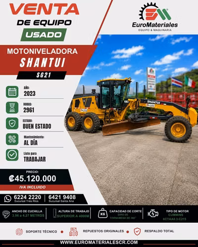 MOTONIVEL SG21 SHANTUI - YEAR 2023