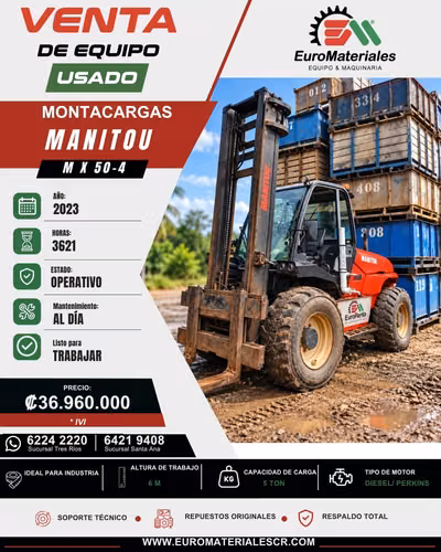 MONTACARGAS MX50-4 MANITOU - AÑO 2023