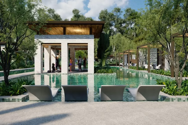 Apartamento de lujo exclusivo en Jacó: 305 m² de vivienda moderna con piscina y exuberantes jardines. - Imagen 12