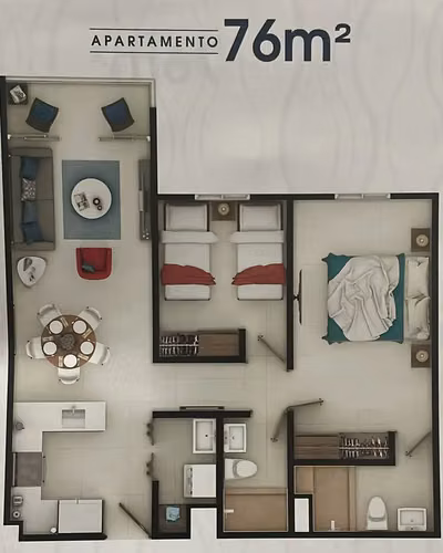 Apartamento moderno de 2 dormitorios y 2 baños en San Pablo, Heredia con balcón y concepto abierto. - Imagen 15
