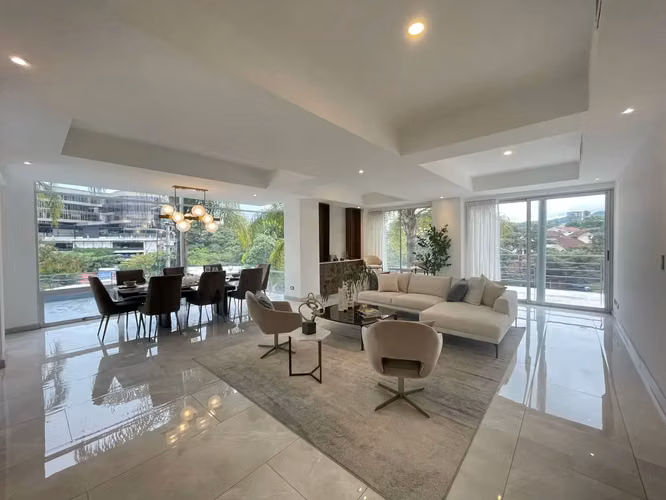 Luxury 3-BR Apartment in Secure Escazú Community