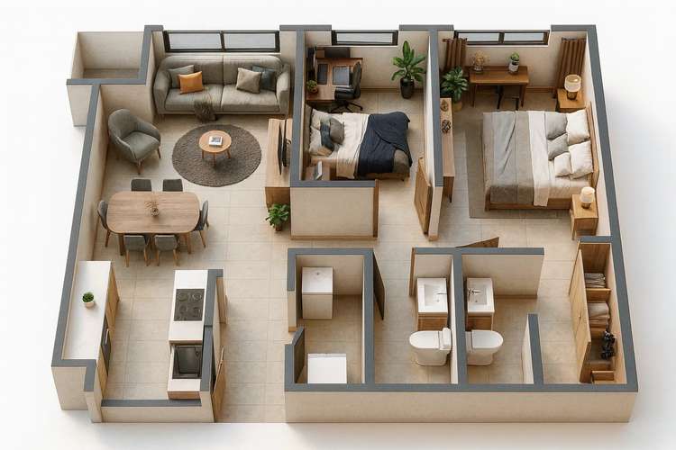 Apartamento nuevo de 2 habitaciones en venta en Tibás, San José
