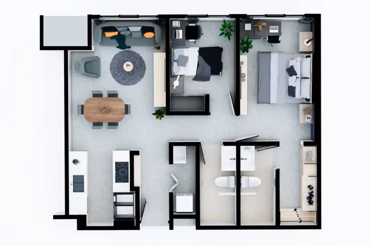 Elegante condominio de 1 dormitorio en comunidad segura en Tibás - Imagen 6