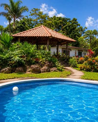 Finca Cafetalera de 68.90 Acres: Piscina, Establo y Vistas Panorámicas a la Montaña