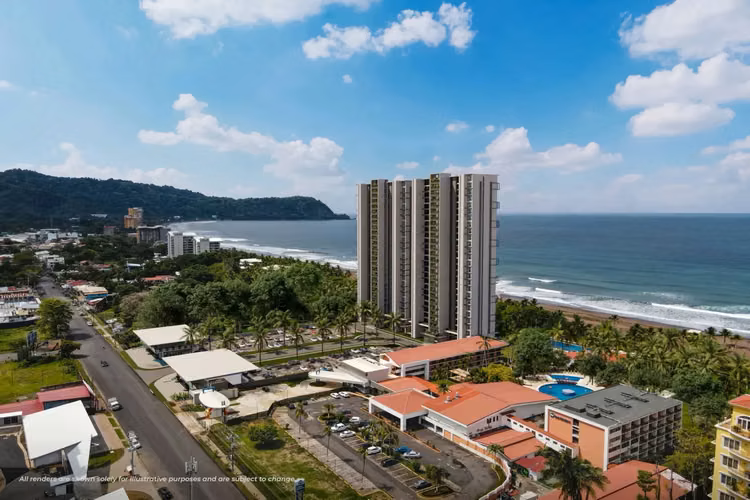 Lujoso Condominio Frente al Mar de 2 Habitaciones con Vistas al Océano y Amenidades de Resort en Jacó
