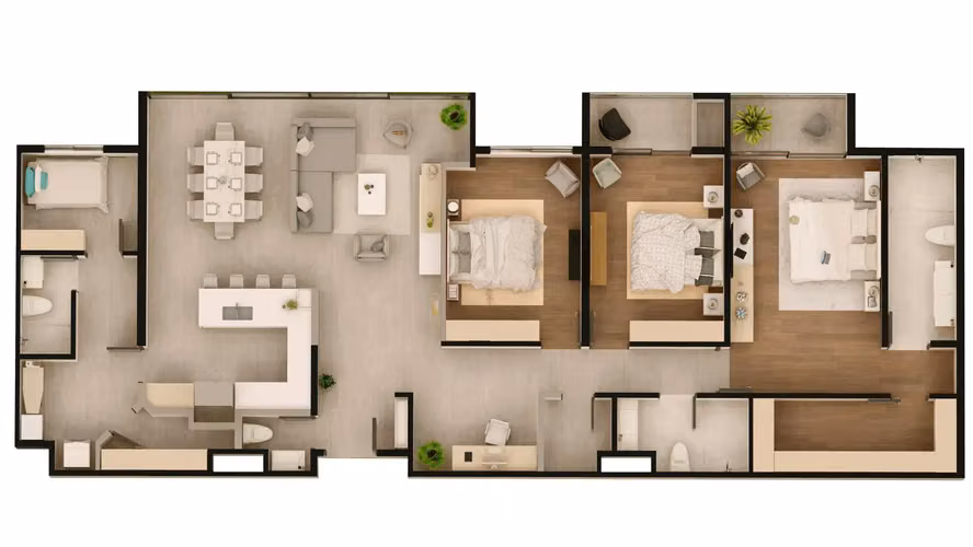 Apartamento de lujo de 2 o 3 habitaciones en Escazú: Nueva promoción - Imagen 3