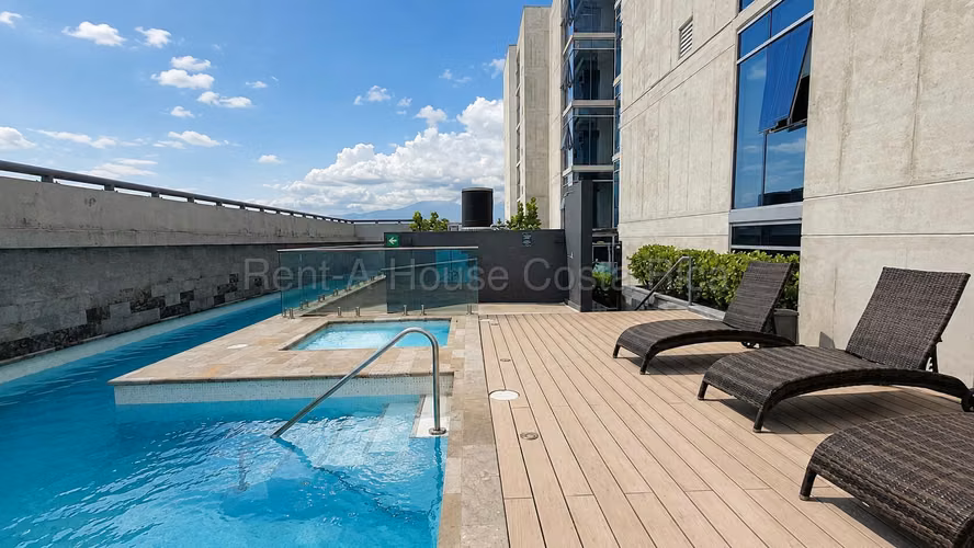 Alquiler de apartamento 2 habitaciones amueblado Torre Las Loras Curridabat