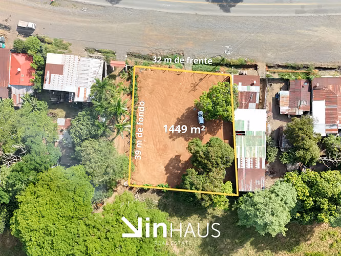 Venta de lote de 1449 m con potencial comercial en Abangares -EU