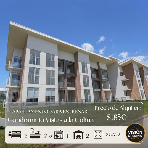 Brand new 3 bedroom apartment in Vistas a la Colina