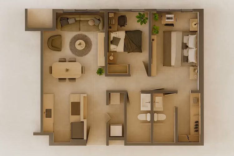 Apartamento Moderno de 2 Dormitorios en Comunidad Cerrada Segura de Costa Rica con Vistas desde la Azotea - Imagen 4