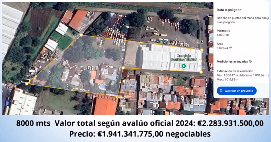 Terreno Industrial en San Joaquín de Flores, Heredia