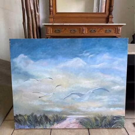 Cuadro Pintura Al Óleo ,  Como Nuevo