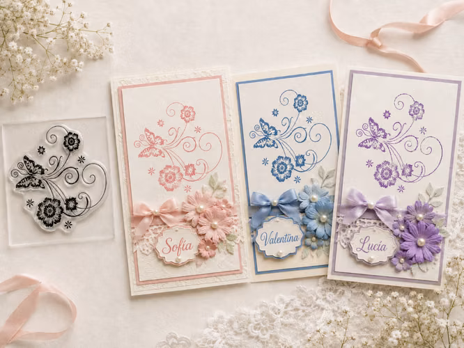 Sellos transparentes con mensajes para manualidades, tarjetas y scrapbooking - Imagen 4