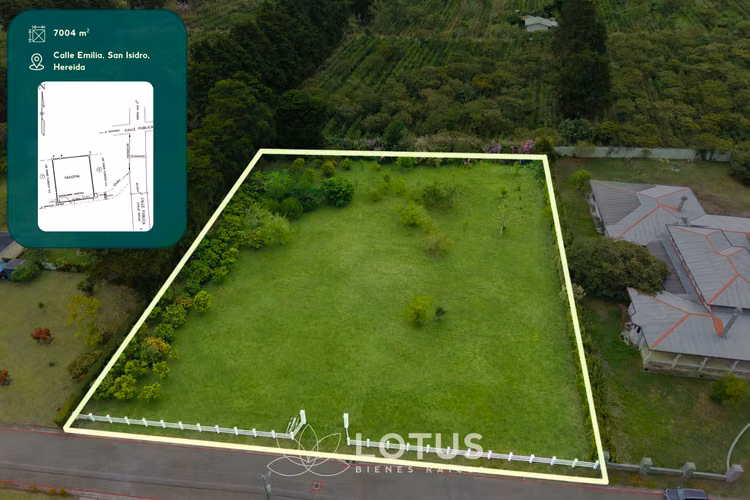 Lote plano de 7.000 m² en Residencial Las Gemas, San Isidro de Heredia, Cód. AJ046 - Imagen 3