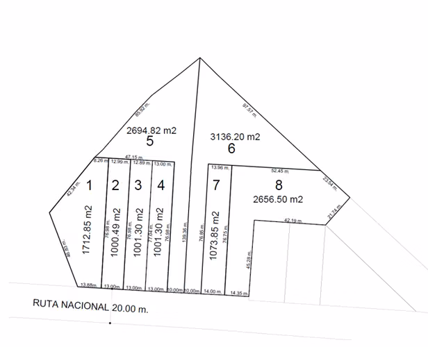 1713M2 con medidor de agua-Frente a Ruta Nacional La Lorena Cartagena - Imagen 3
