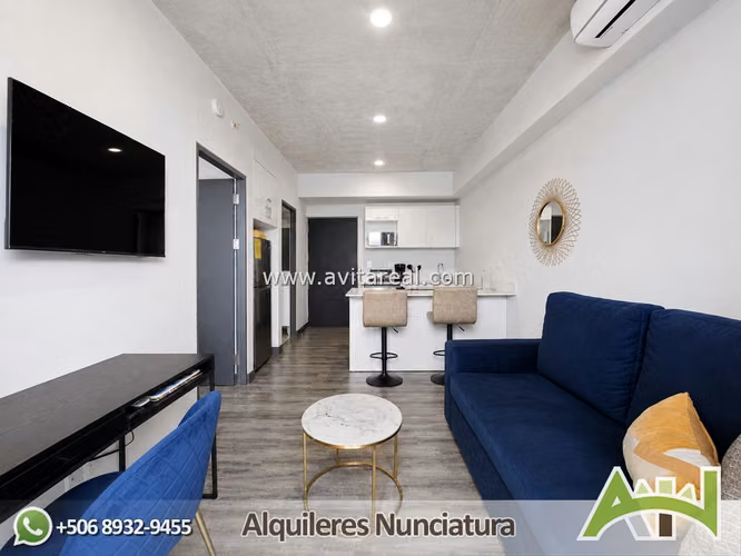 Apartamento amueblado de 1 habitación | Secrt Sabana - Imagen 2
