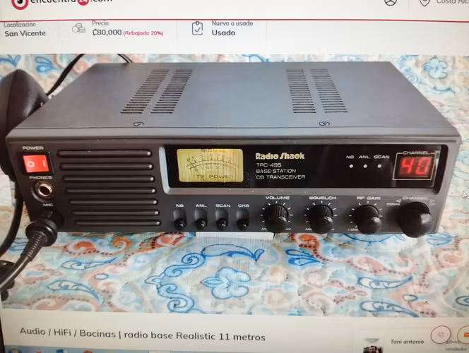 venta radio realistic TRC495 banda ciudadana.