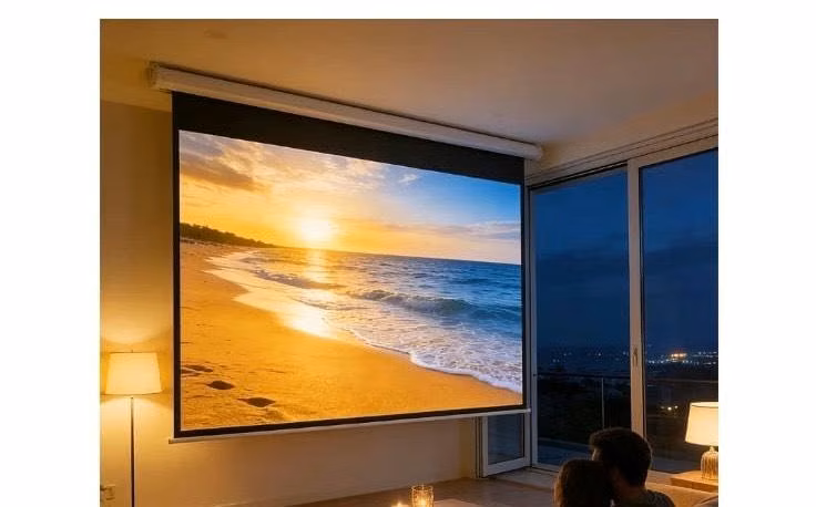 Pantalla eléctrica para proyector