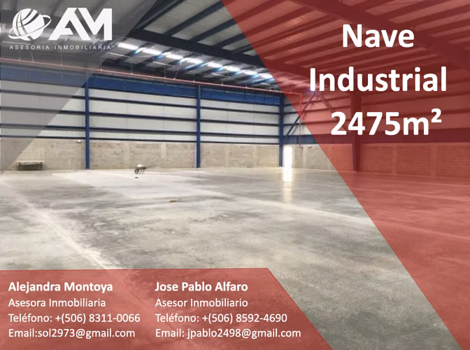 BODEGA EN ALAJUELA 2475m²