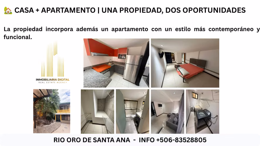 Casa con Apartamento - Rio Oro de Santa Ana - Semi amueblada!!! - Imagen 5