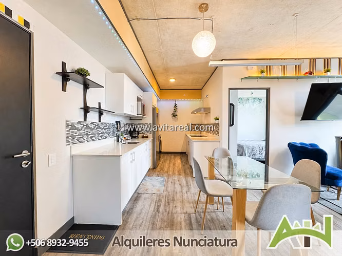 Apartamento amueblado de 2 habitaciones | Secrt Sabana | AC - Imagen 2