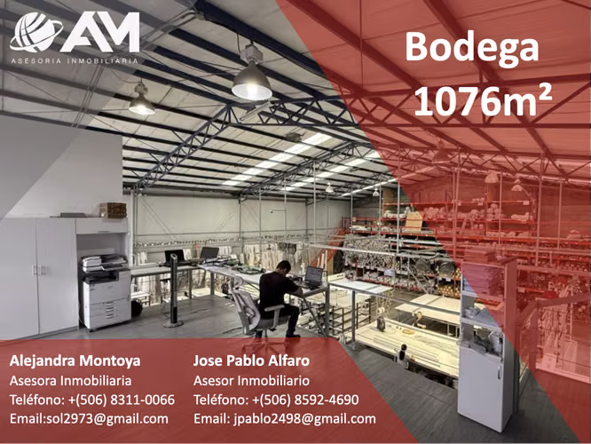 BODEGA EN ESCAZU 1076m² - Imagen 2