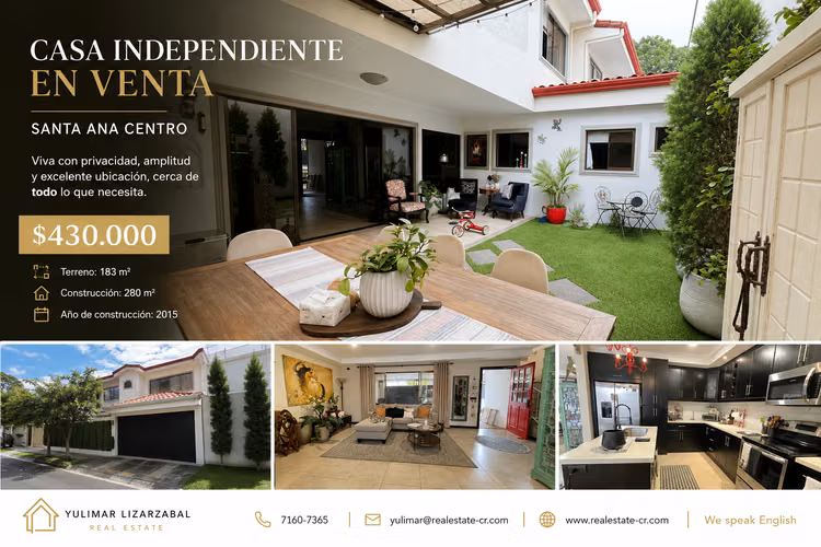 Casa Independiente en Venta | Santa Ana Centro