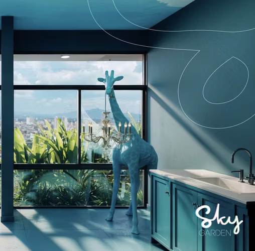 Apartamento de 2 habitaciones en Sabana con vista espectacular, piso 21. - Imagen 15