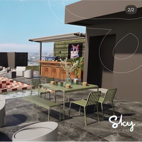 Apartamento de 2 habitaciones en Sabana con vista espectacular, piso 21. - Imagen 12