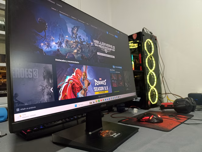 PC GAMER + MONITOR ASUS 100 HZ + UPS 1200W