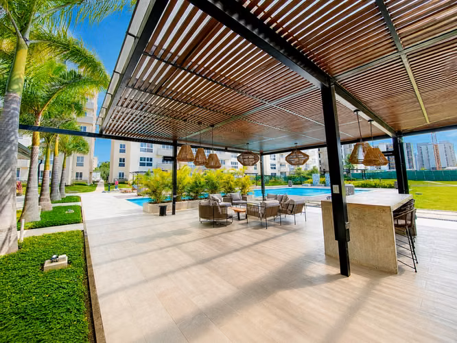 VENTA DE APARTAMENTO AMUEBLADO EN CONDOMINIO CONCASA*