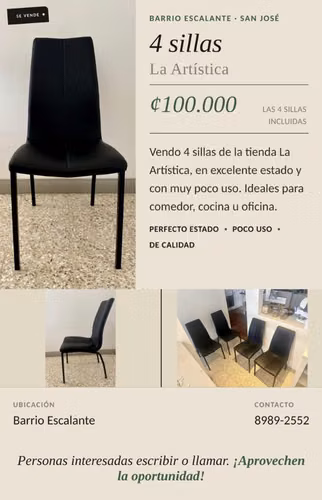 Juego de sillas de La Artística - Imagen 5
