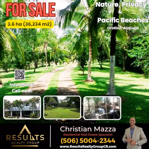 The Costa Rican Dream – Nature, Privacy & Pacific Beaches!
