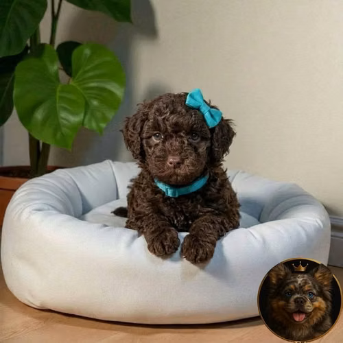 French Poodle Chocolate - Imagen 2