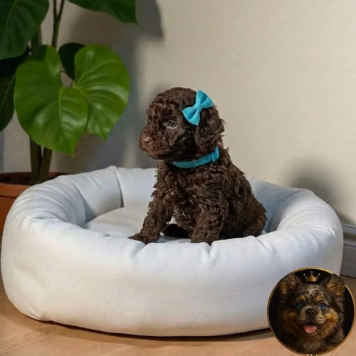 French Poodle Chocolate - Imagen 3