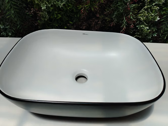 LAVATORIO CERAMICO DE SOBREPONER 46X33X13 cm Costa Rica