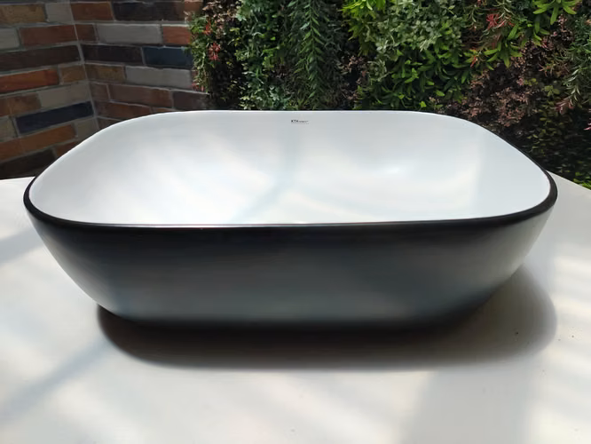 LAVATORIO CERAMICO DE SOBREPONER 46X33X13 cm Costa Rica