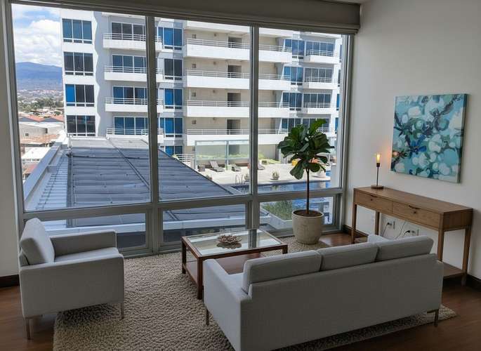 Exclusivo apartamento de 3 habitaciones con balcón y piscina en Torres Paseo Colón - Imagen 3
