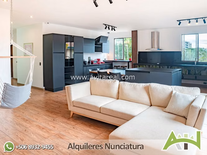 Apartamento amueblado de 3 habitaciones | Escazu - Imagen 4