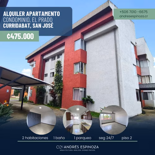 AE ARQUITECTURA | ALQUILA APARTAMENTO CURRIDABAT AE 0082-L
