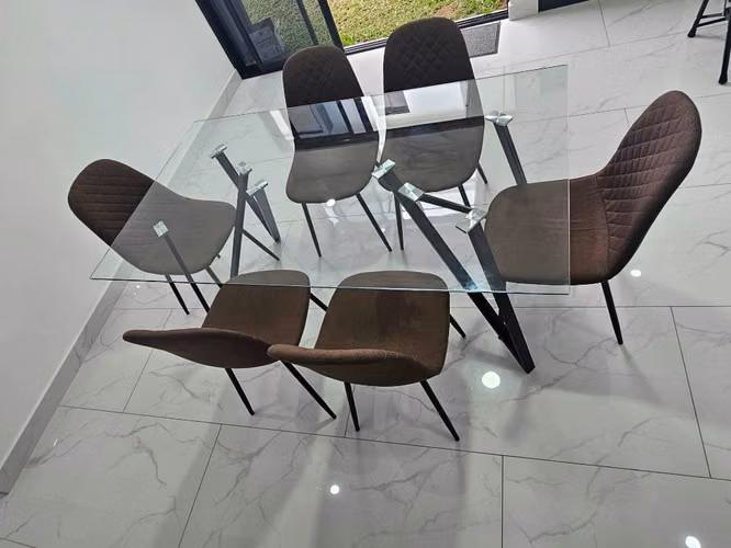 Juego de Comedor rectangular de 6 sillas SEMINUEVO