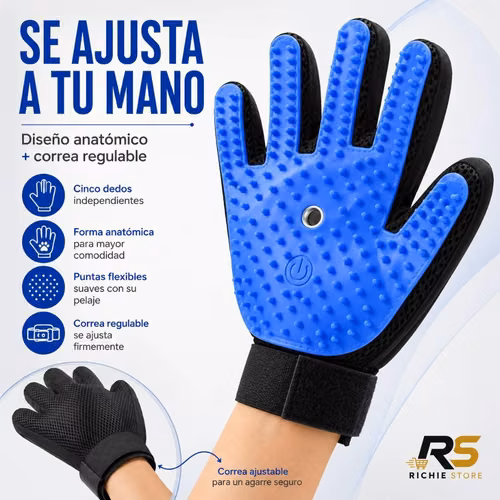 Guante Cepillo con Spray Quita Pelo para Perros y Gatos - Imagen 6