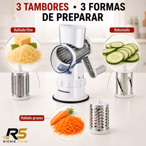 Rallador Cortador Rebanador Manual 3 en 1 Sumo Slicer - Imagen 6