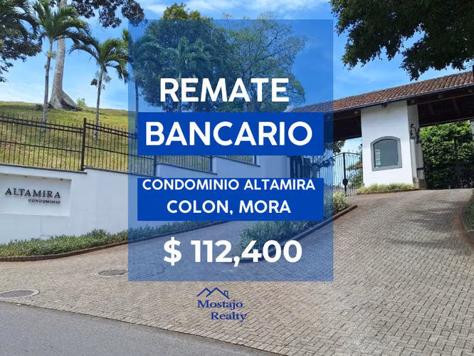 Venta de Lote, Condominio Altamira, Ciudad Colon, Mora, Remate
